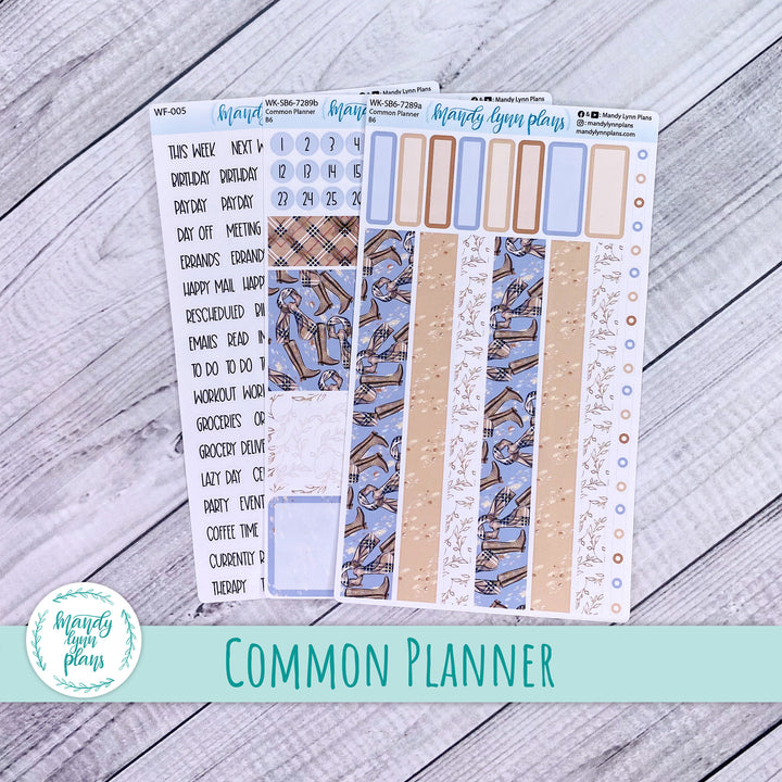 A5, B6, N1 & N2 Common Planner Weekly Kit || Fall Boots || 289