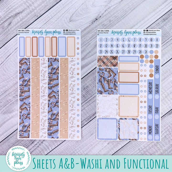 A5, B6, N1 & N2 Common Planner Weekly Kit || Fall Boots || 289