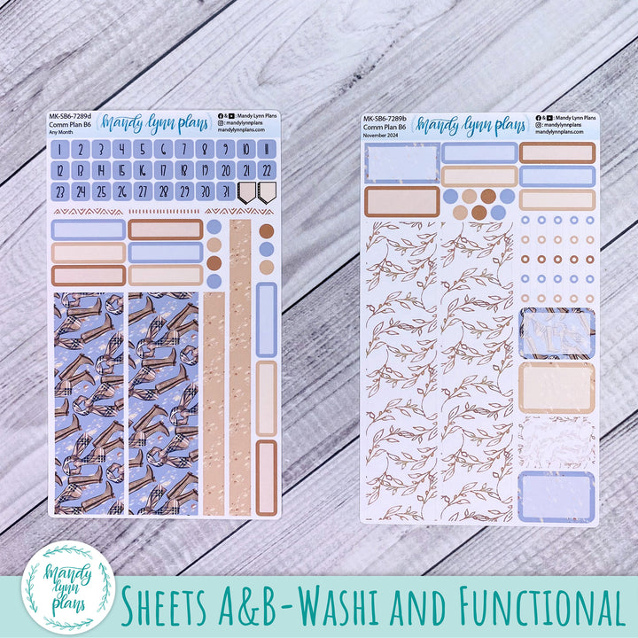 Any Month Common Planner Monthly Kit || Fall Boots || 289