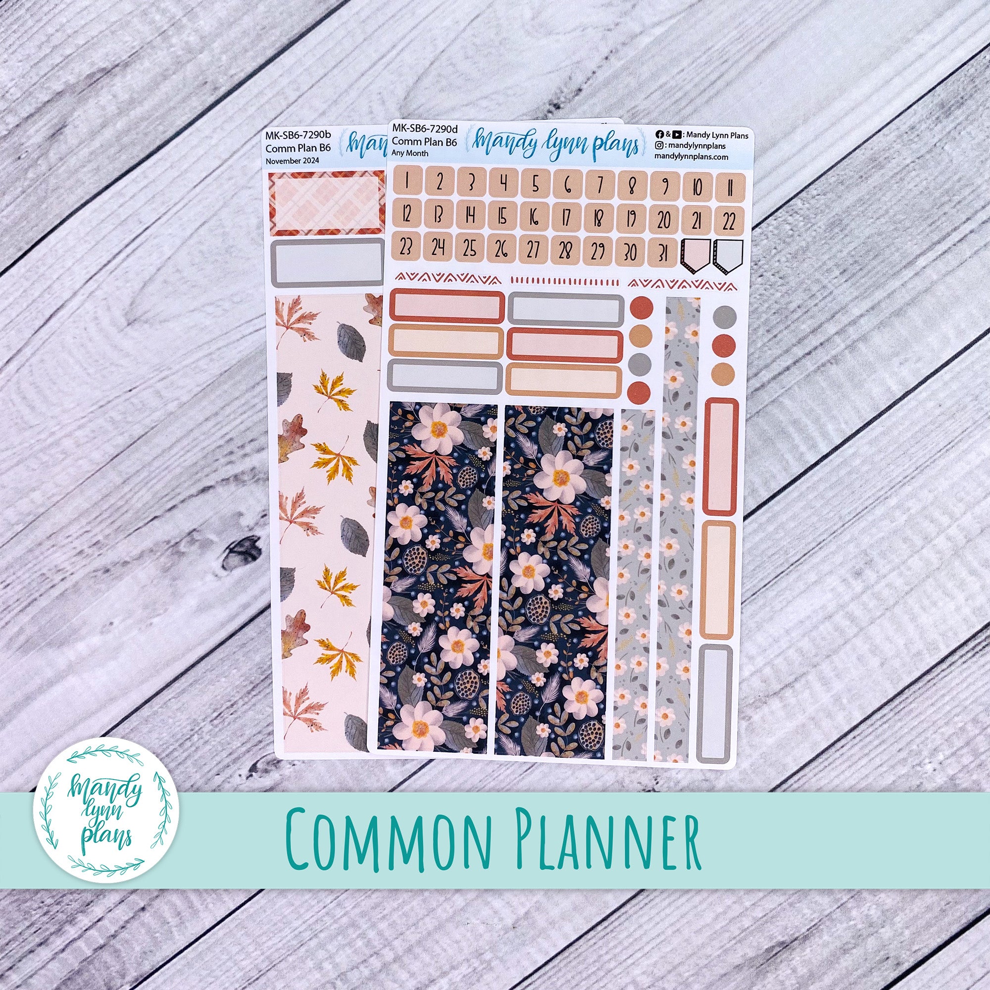 Any Month Common Planner Monthly Kit || Hello Fall || 290 – Mandy Lynn ...