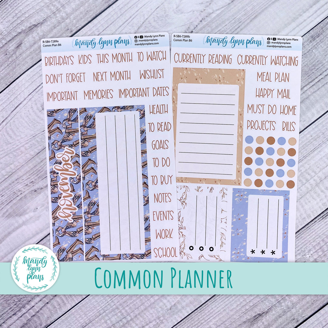 November Common Planner Dashboard || Fall Boots || 289