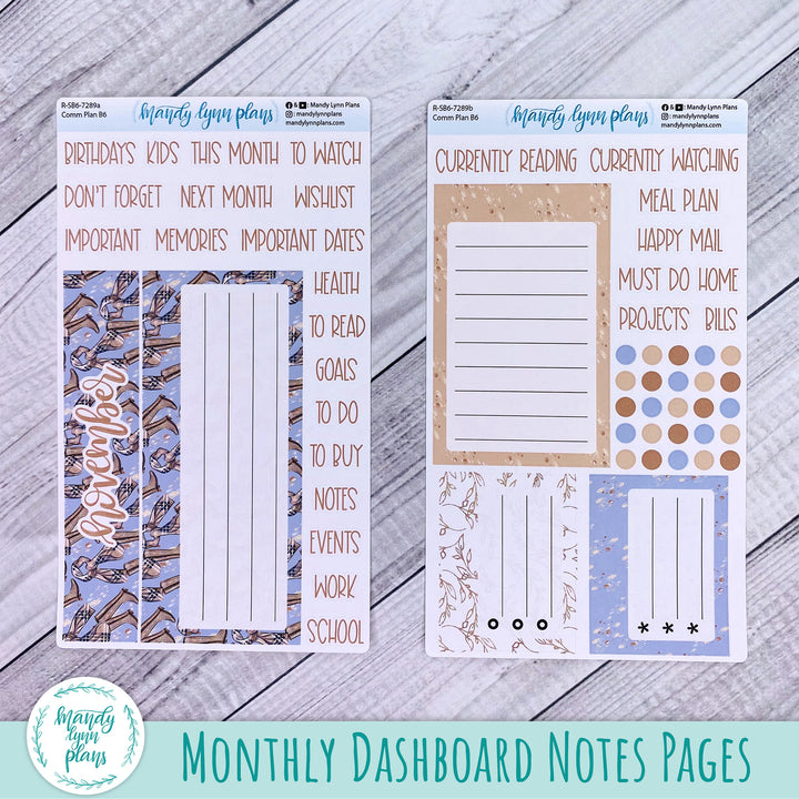 November Common Planner Dashboard || Fall Boots || 289