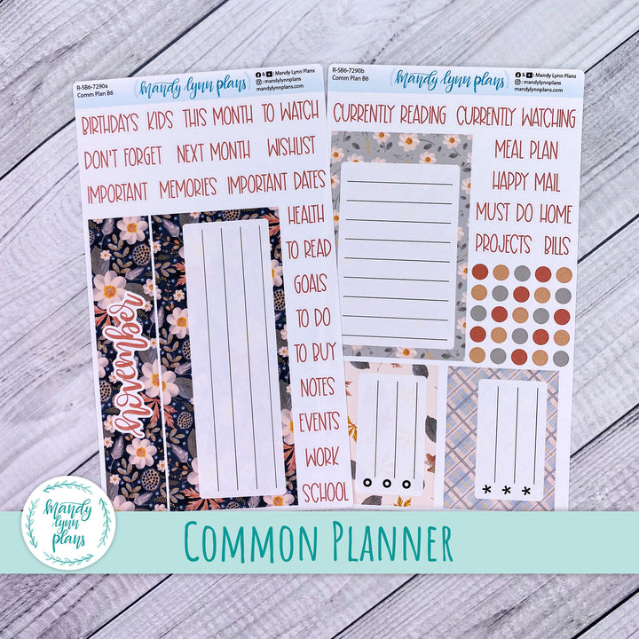 November Common Planner Dashboard || Hello Fall || 290