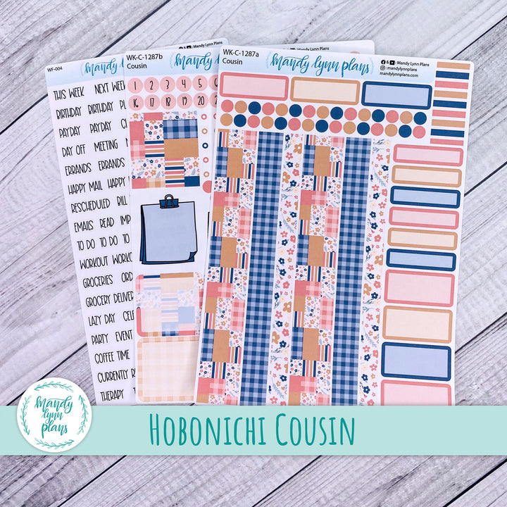 Hobonichi Cousin Weekly Kit || Patchwork Quilt || WK-C-1287