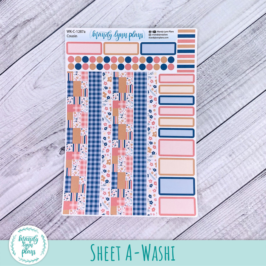 Hobonichi Cousin Weekly Kit || Patchwork Quilt || WK-C-1287