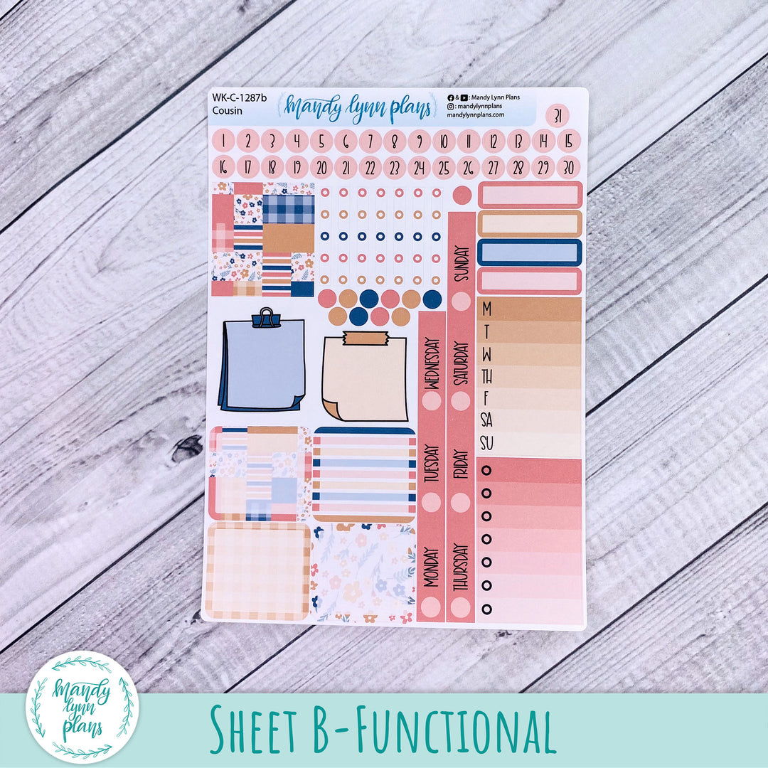 Hobonichi Cousin Weekly Kit || Patchwork Quilt || WK-C-1287