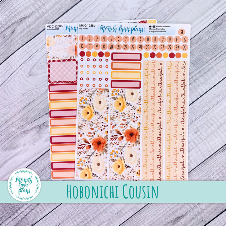 Any Month Hobonichi Cousin Monthly Kit || Thankful || MK-C-1288