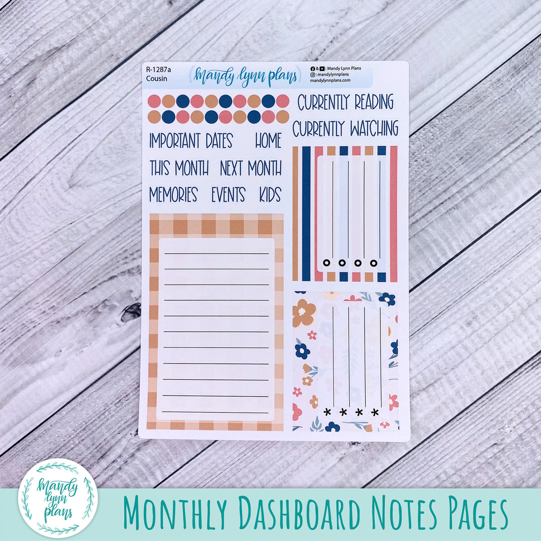 November Hobonichi Cousin Dashboard || Patchwork Quilt || R-1287