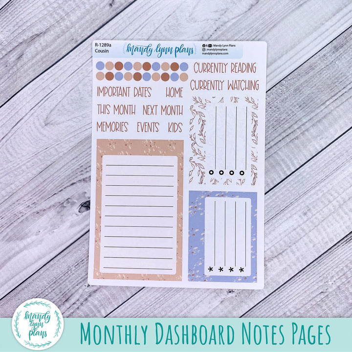 November Hobonichi Cousin Dashboard || Fall Boots || R-1289