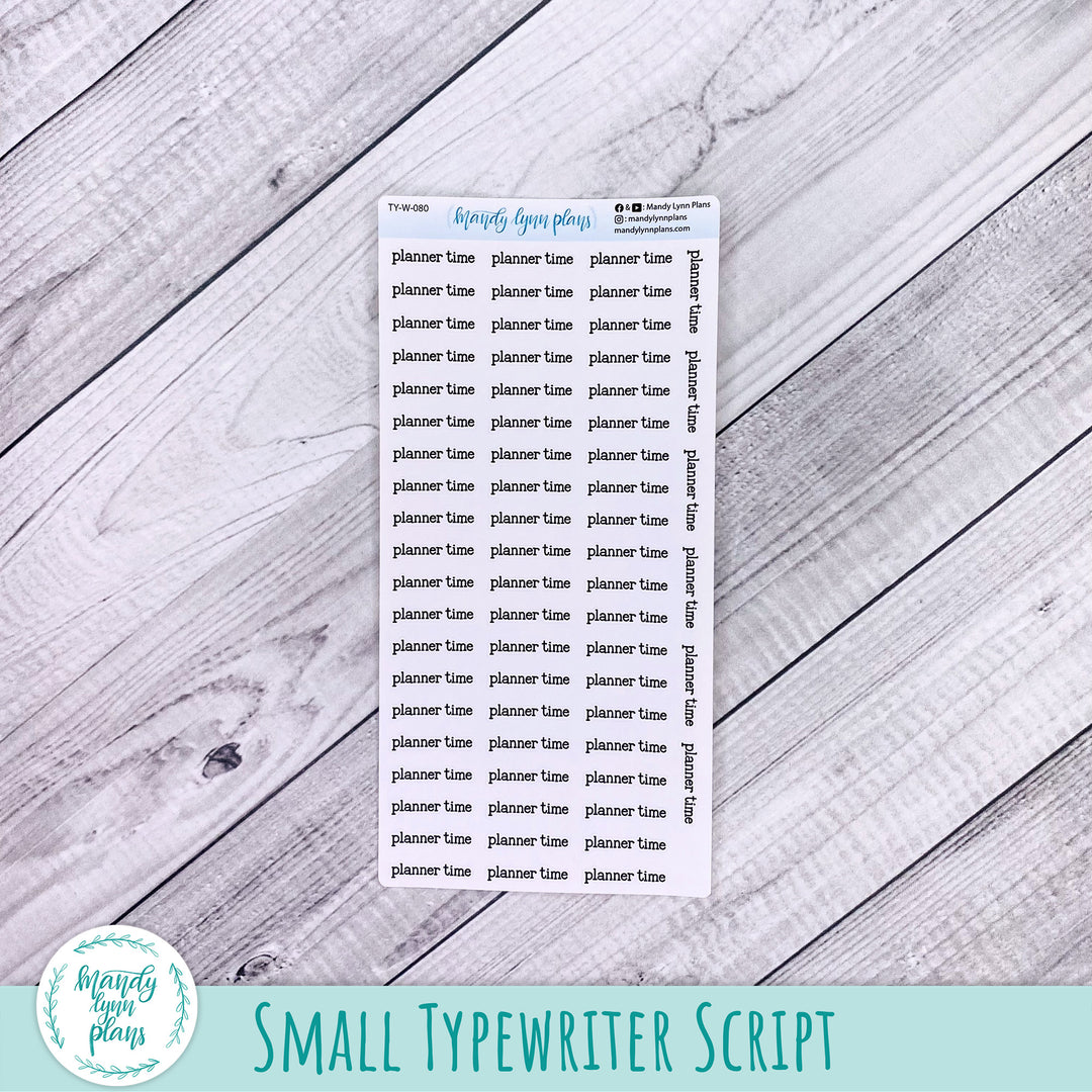 Planner Time Scripts || 080