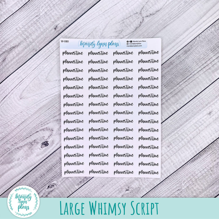 Planner Time Scripts || 080