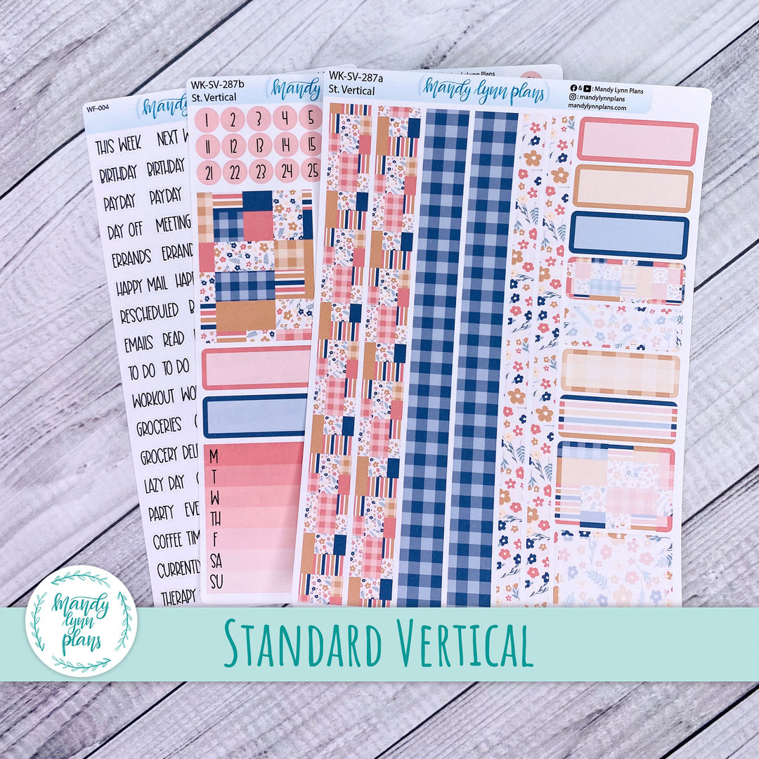 Standard Vertical Weekly Kit || Patchwork Quilt || WK-SV-287