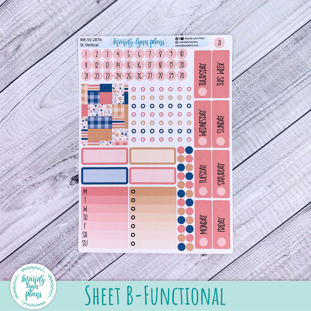 Standard Vertical Weekly Kit || Patchwork Quilt || WK-SV-287