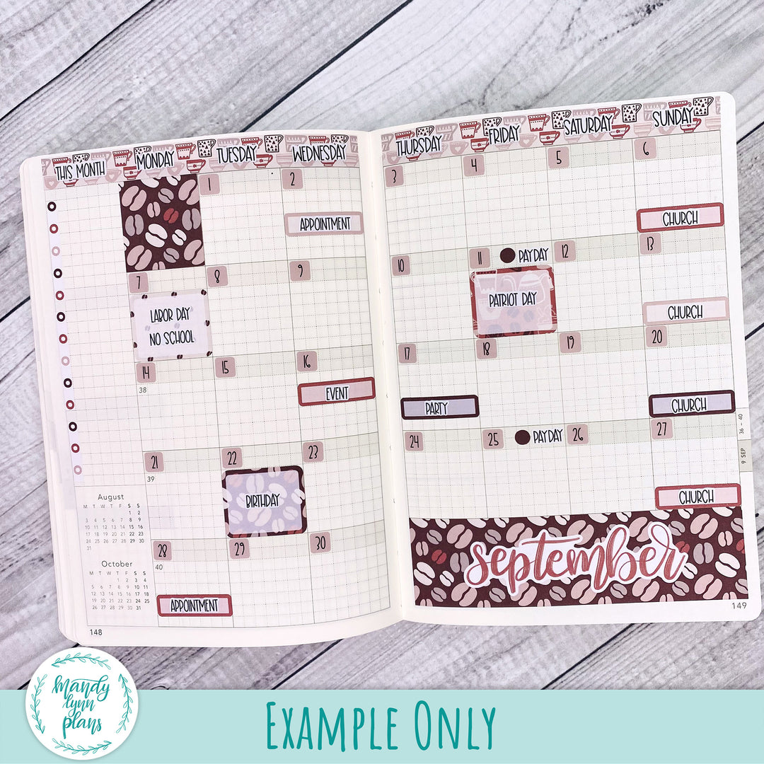 September 2026 or Any Month Monthly Kit || Wonderland 222 A5, B6, A6 || Fantasy Gardens || 376