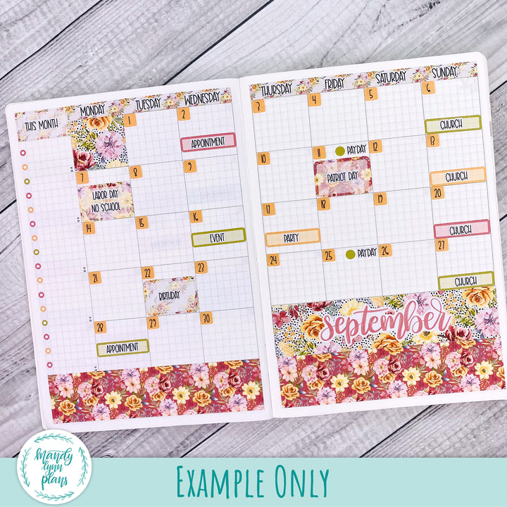 September 2026 or Any Month Monthly Kit || Sterling Ink A5, A5 Slim, B6, B6 Slim, N1, N2 Common Planner || Coffee Lover || 377