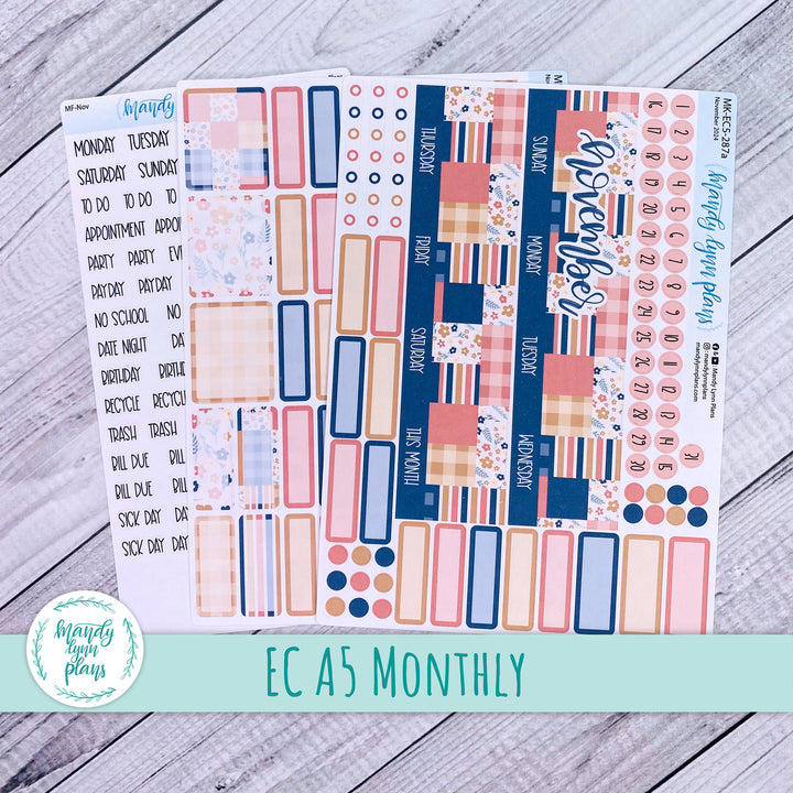 EC A5 November Monthly Kit || Patchwork Quilt || MK-EC5-287