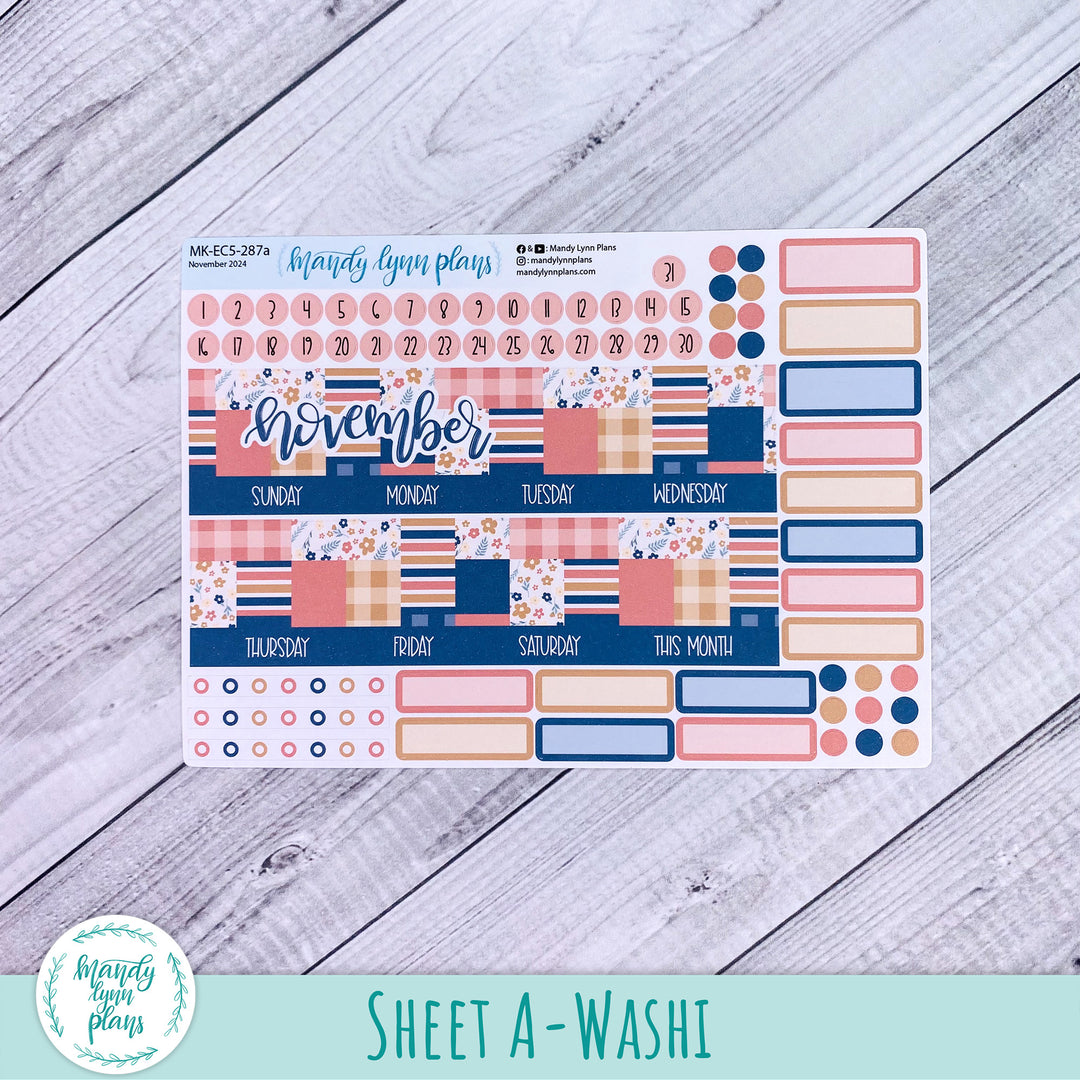 EC A5 November Monthly Kit || Patchwork Quilt || MK-EC5-287