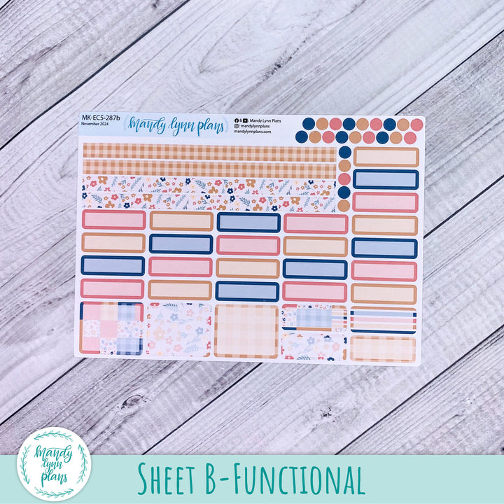 EC A5 November Monthly Kit || Patchwork Quilt || MK-EC5-287