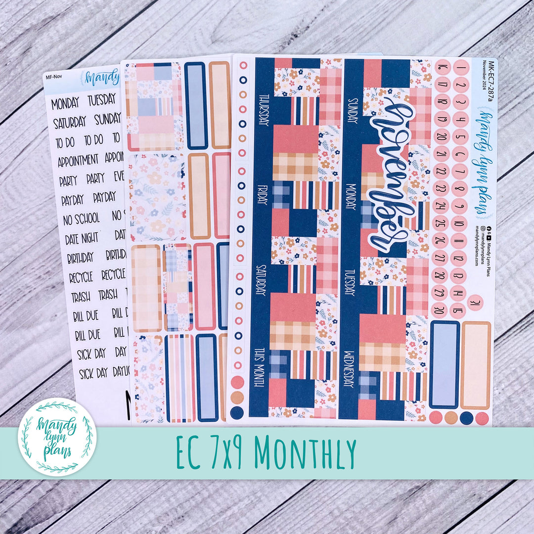 EC 7x9 November Monthly Kit || Patchwork Quilt || MK-EC7-287