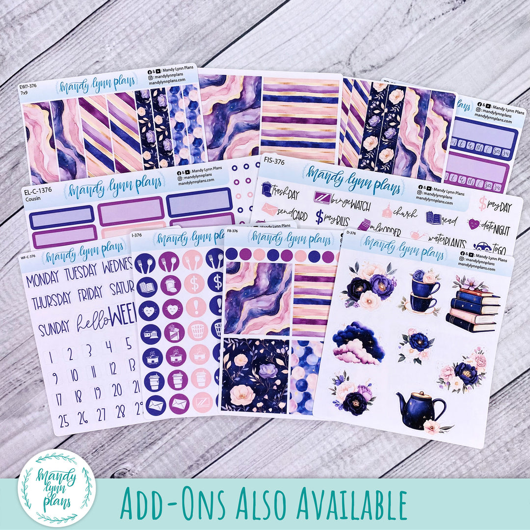 September 2026 or Any Month Monthly Kit || A5, B6, A6 Plans by Just Scribble || Fantasy Gardens || 376