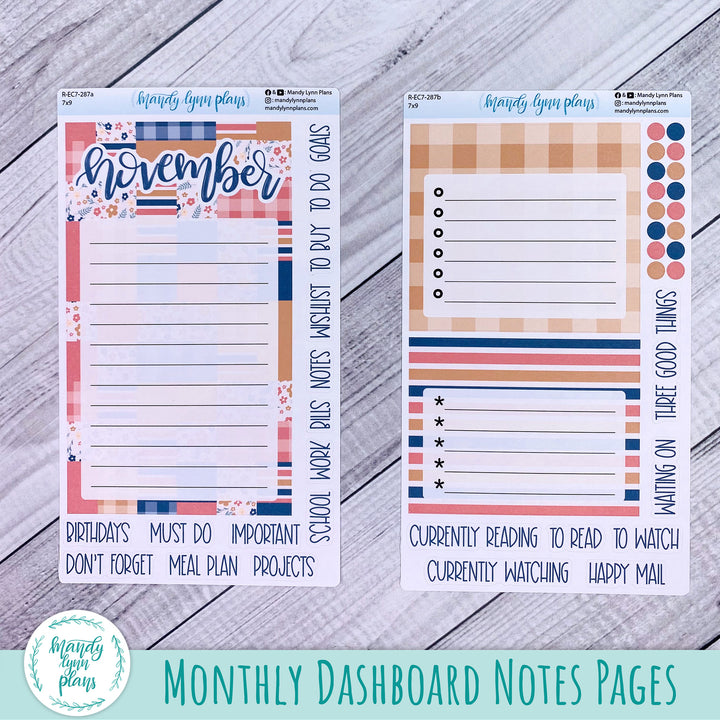 November EC 7x9 Dashboard Kit || Patchwork Quilt || R-EC7-287