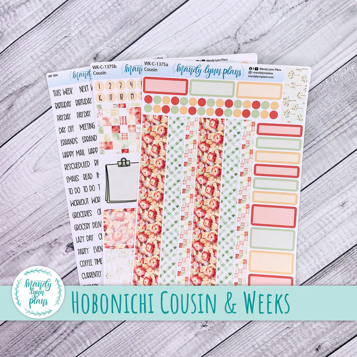 Weekly Kit || Hobonichi Cousin and Weeks || Falling Apples || 375