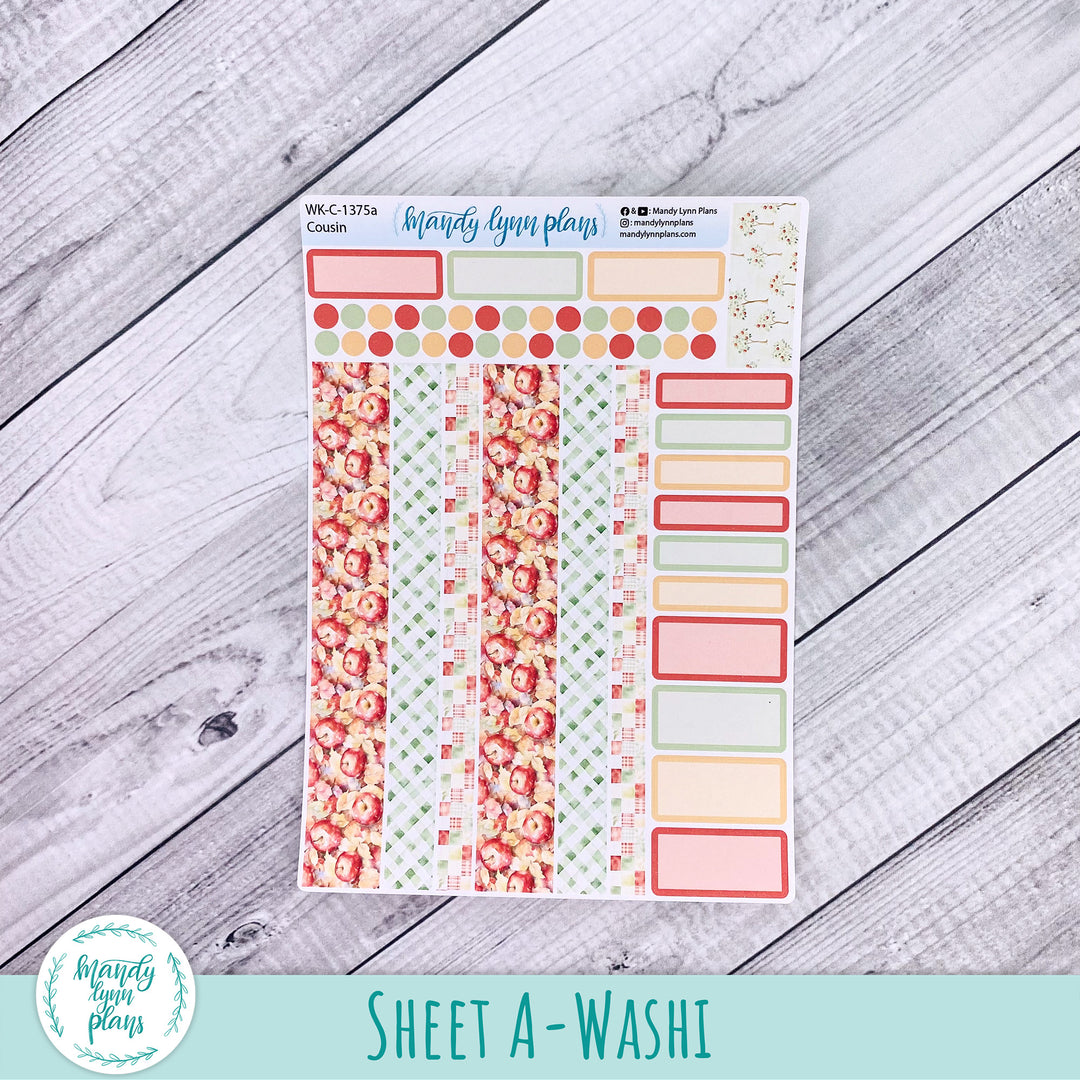 Weekly Kit || Hobonichi Cousin and Weeks || Falling Apples || 375