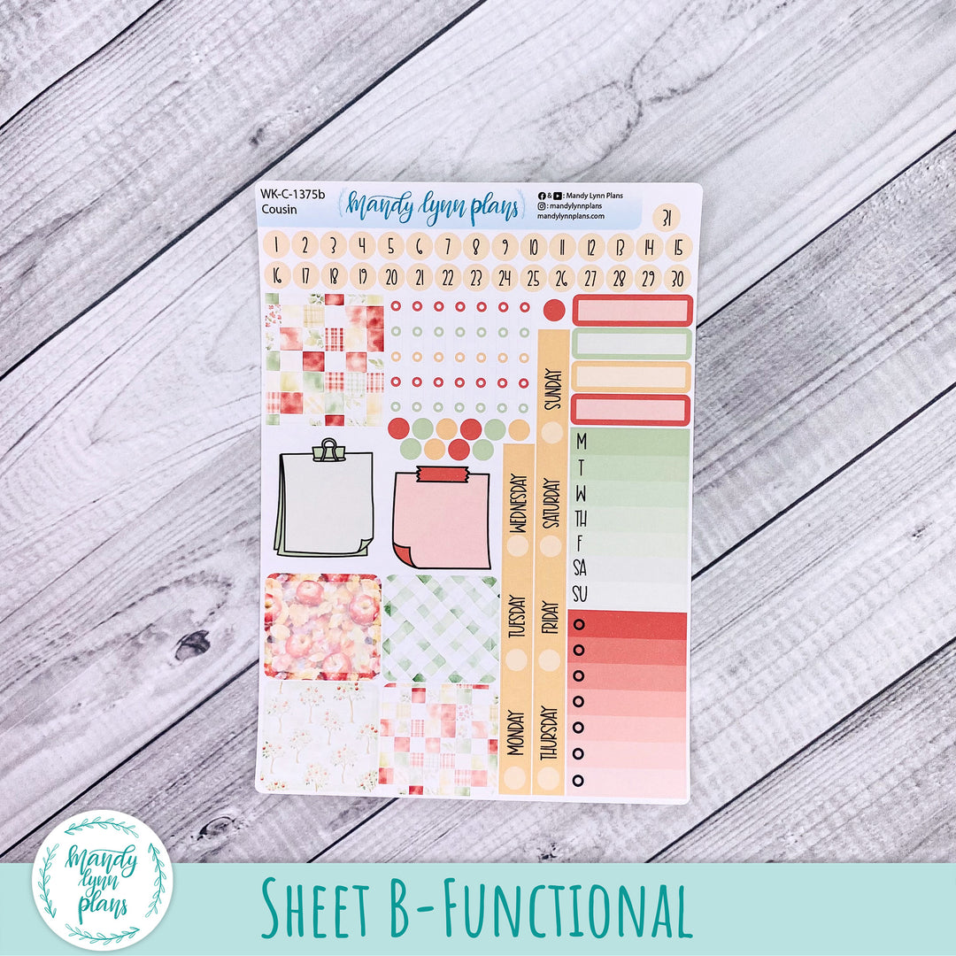 Weekly Kit || Hobonichi Cousin and Weeks || Falling Apples || 375