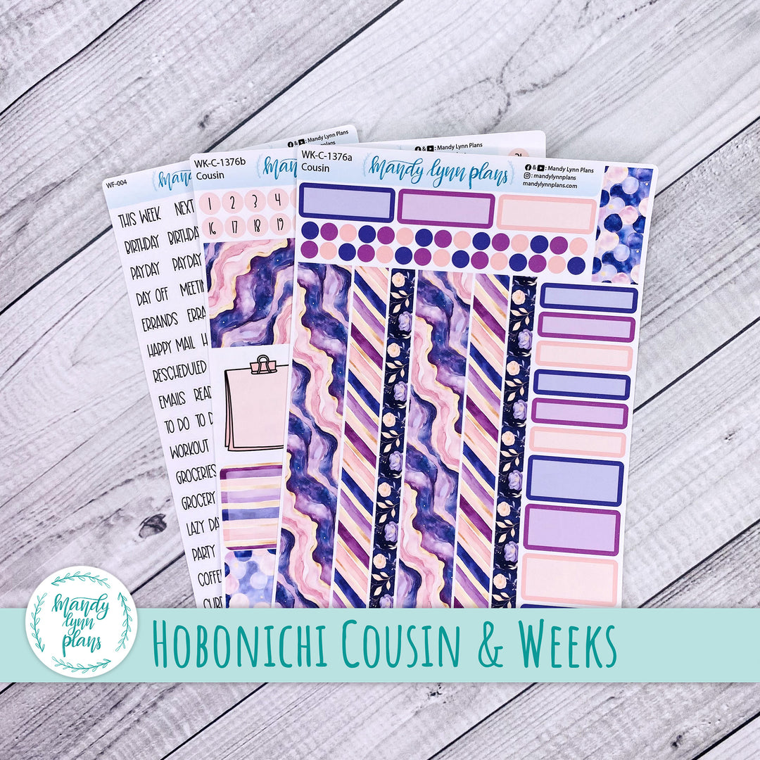 Weekly Kit || Hobonichi Cousin and Weeks || Fantasy Gardens || 376
