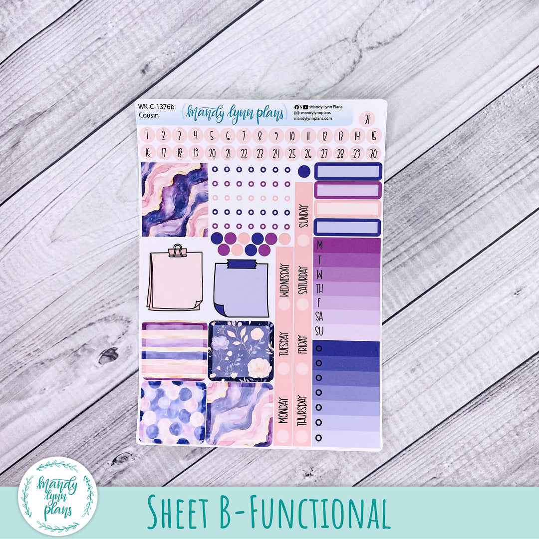 Weekly Kit || Hobonichi Cousin and Weeks || Fantasy Gardens || 376