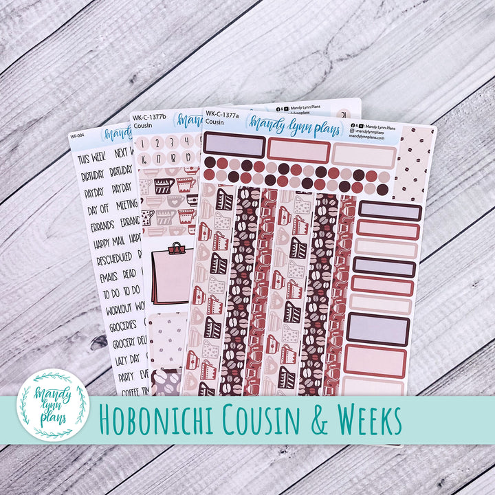 Weekly Kit || Hobonichi Cousin and Weeks || Coffee Lover || 377