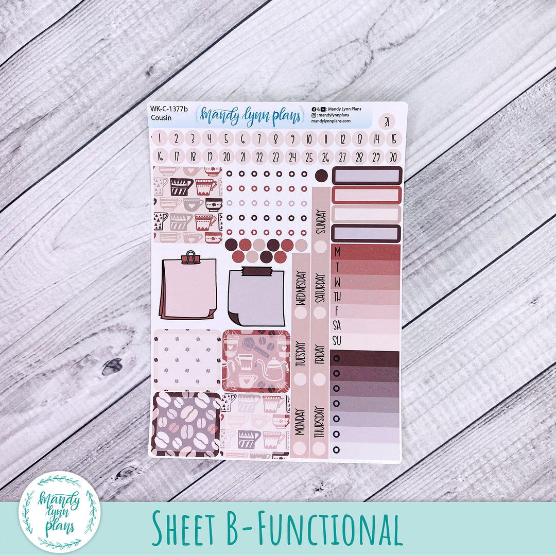 Weekly Kit || Hobonichi Cousin and Weeks || Coffee Lover || 377