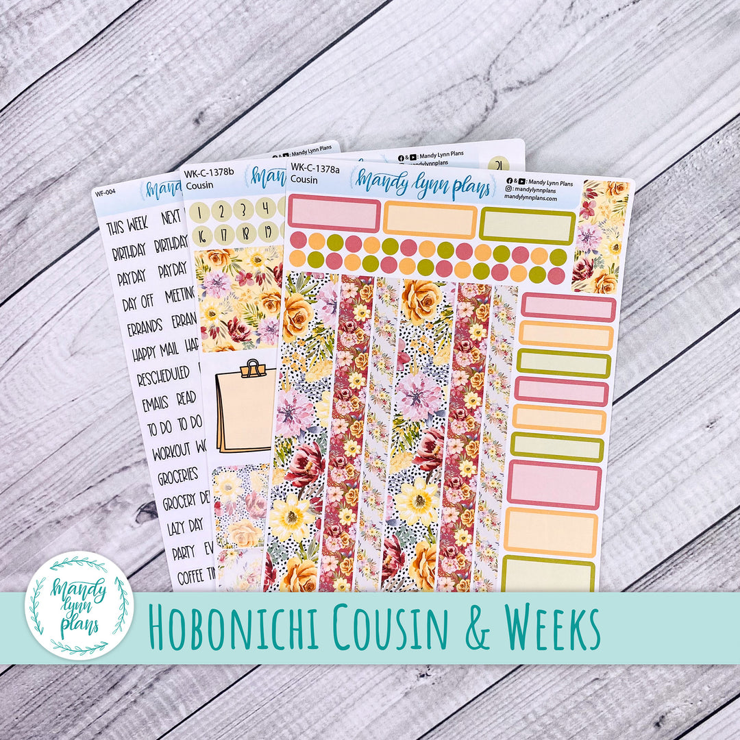 Weekly Kit || Hobonichi Cousin and Weeks || Marigold Dreams || 378