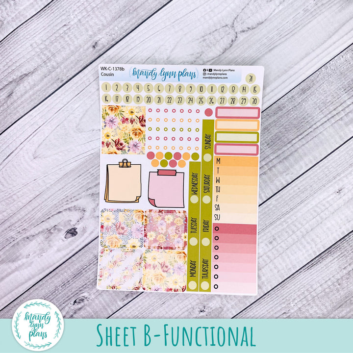 Weekly Kit || Hobonichi Cousin and Weeks || Marigold Dreams || 378