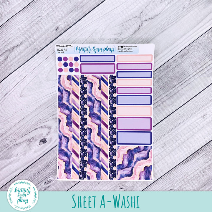 Weekly Kit || Wonderland 222 A5, B6, A6 || Stacked, Unstacked, Horizontal || Fantasy Gardens || 376