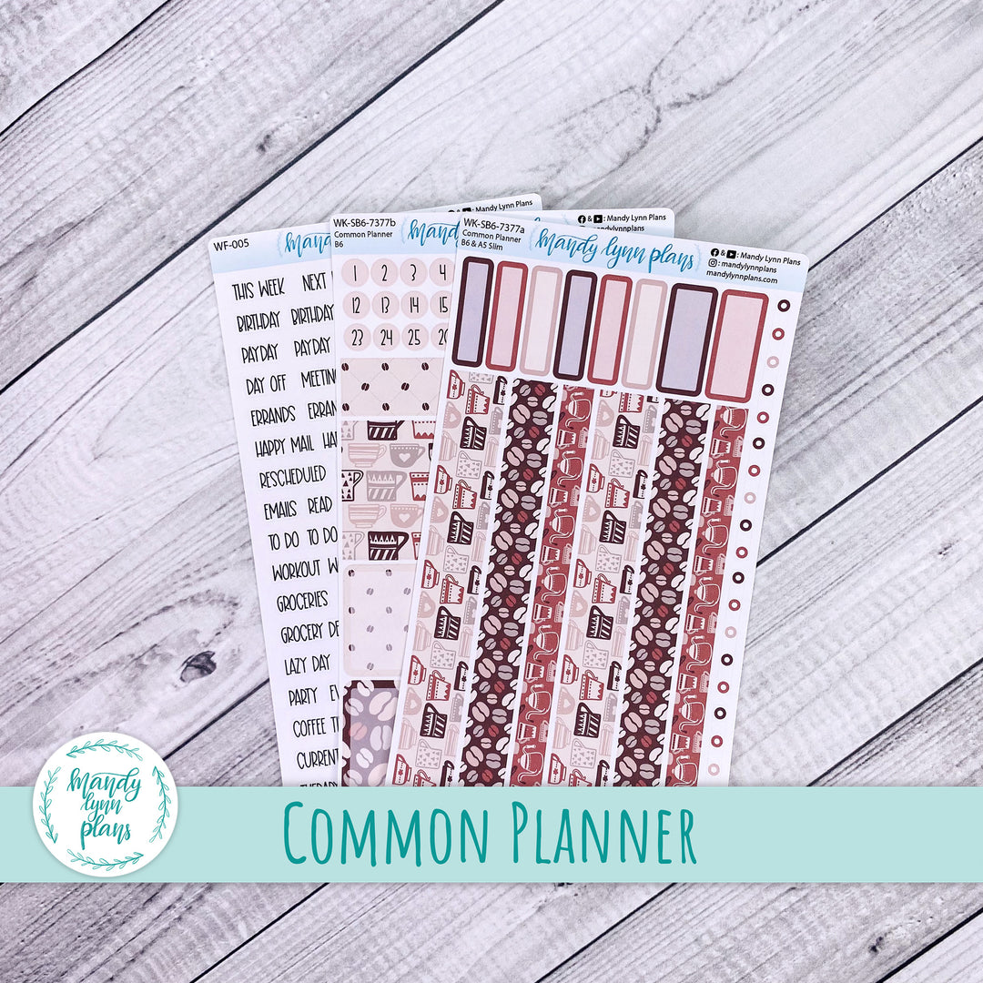 Weekly Kit || Sterling Ink Common Planners || Coffee Lover || 377