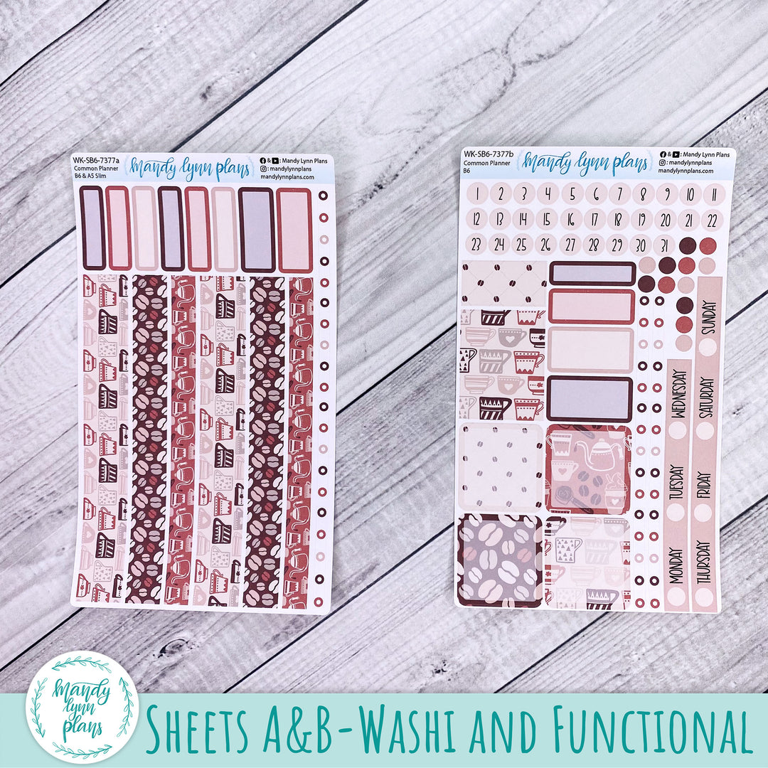 Weekly Kit || Sterling Ink Common Planners || Coffee Lover || 377