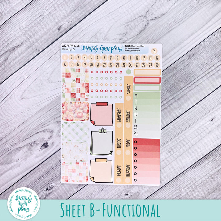 Weekly Kit || A5, B6, A6 Plans by Just Scribble || Falling Apples || 375