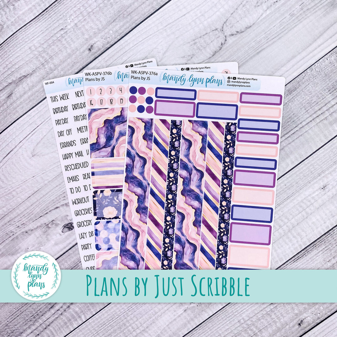 Weekly Kit || A5, B6, A6 Plans by Just Scribble || Fantasy Gardens || 376