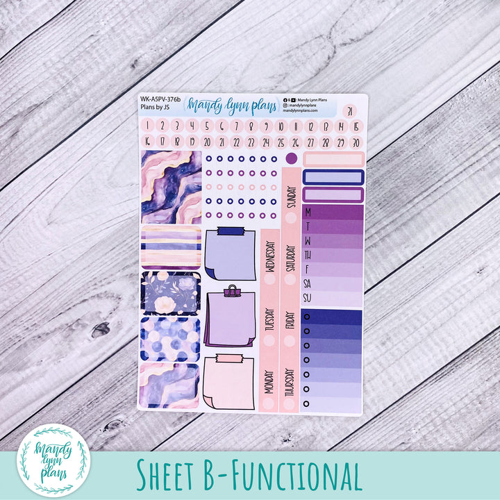 Weekly Kit || A5, B6, A6 Plans by Just Scribble || Fantasy Gardens || 376