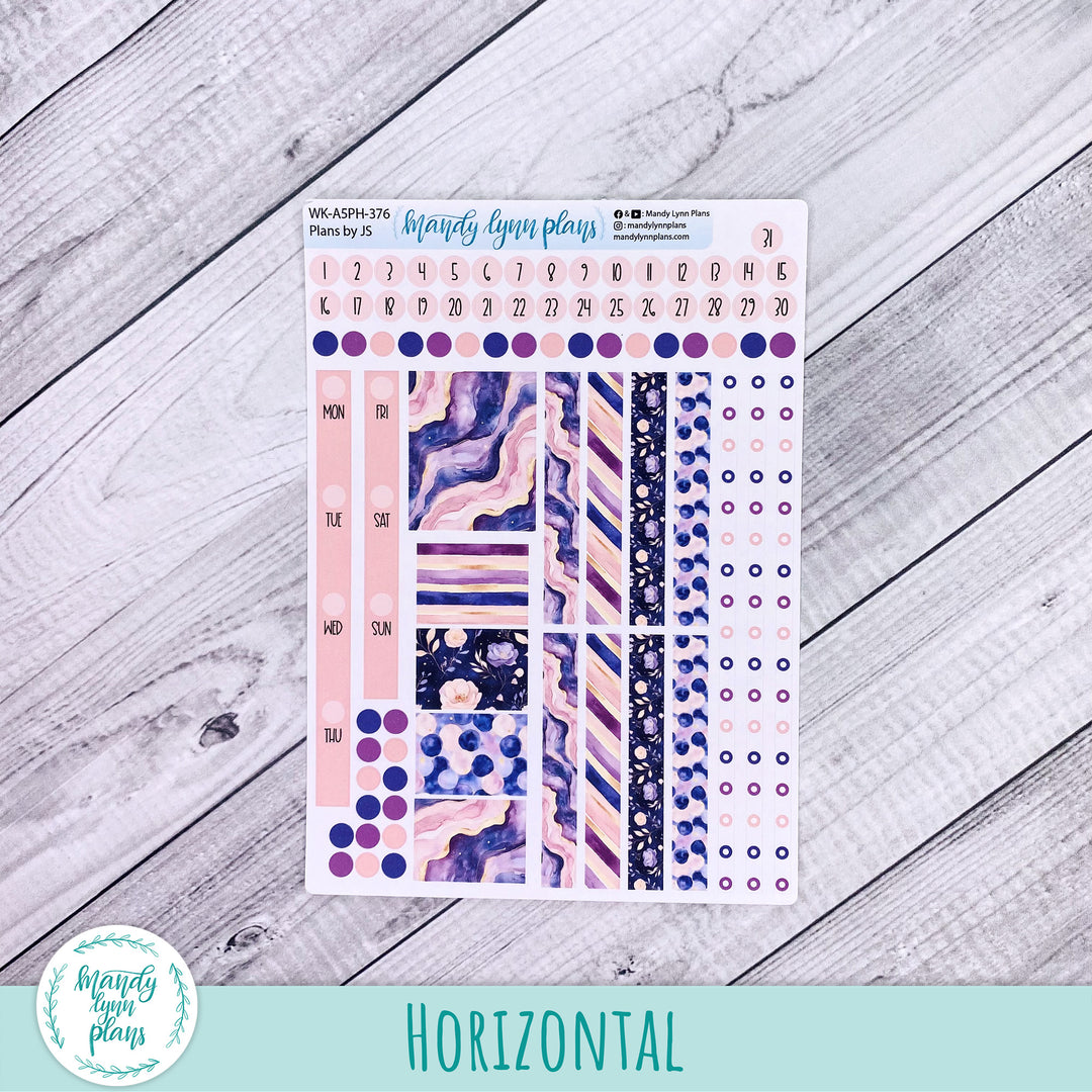 Weekly Kit || A5, B6, A6 Plans by Just Scribble || Fantasy Gardens || 376