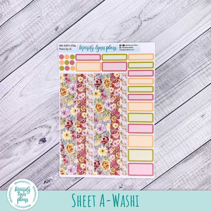 Weekly Kit || A5, B6, A6 Plans by Just Scribble || Marigold Dreams || 378