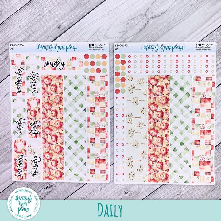 Daily Kit || A5, B6, A6 || Falling Apples || 375