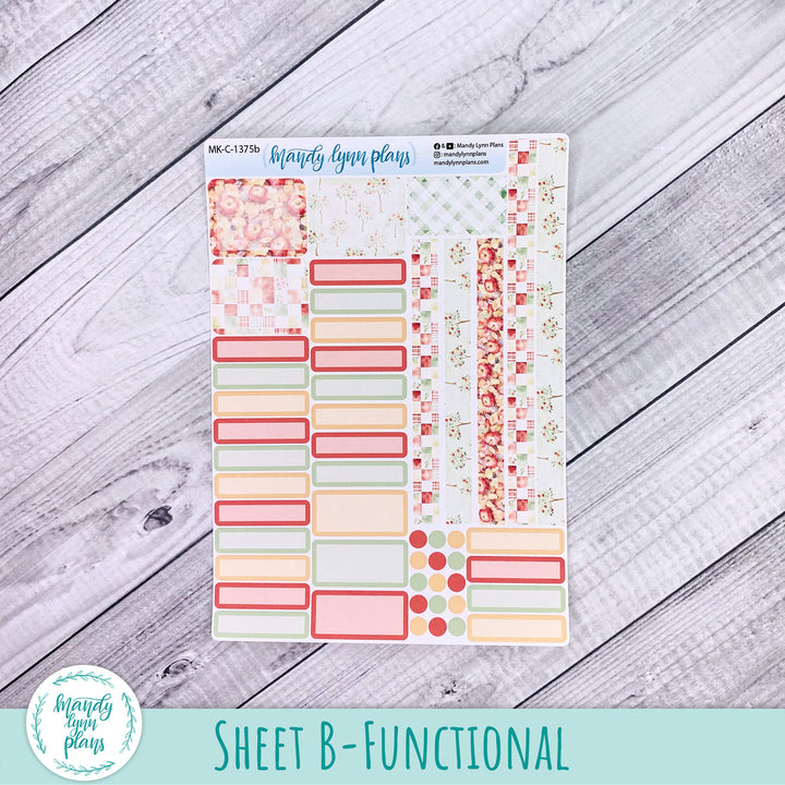 September 2026 or Any Month Monthly Kit || Hobonichi Cousin, Weeks, A6 || Falling Apples || 375