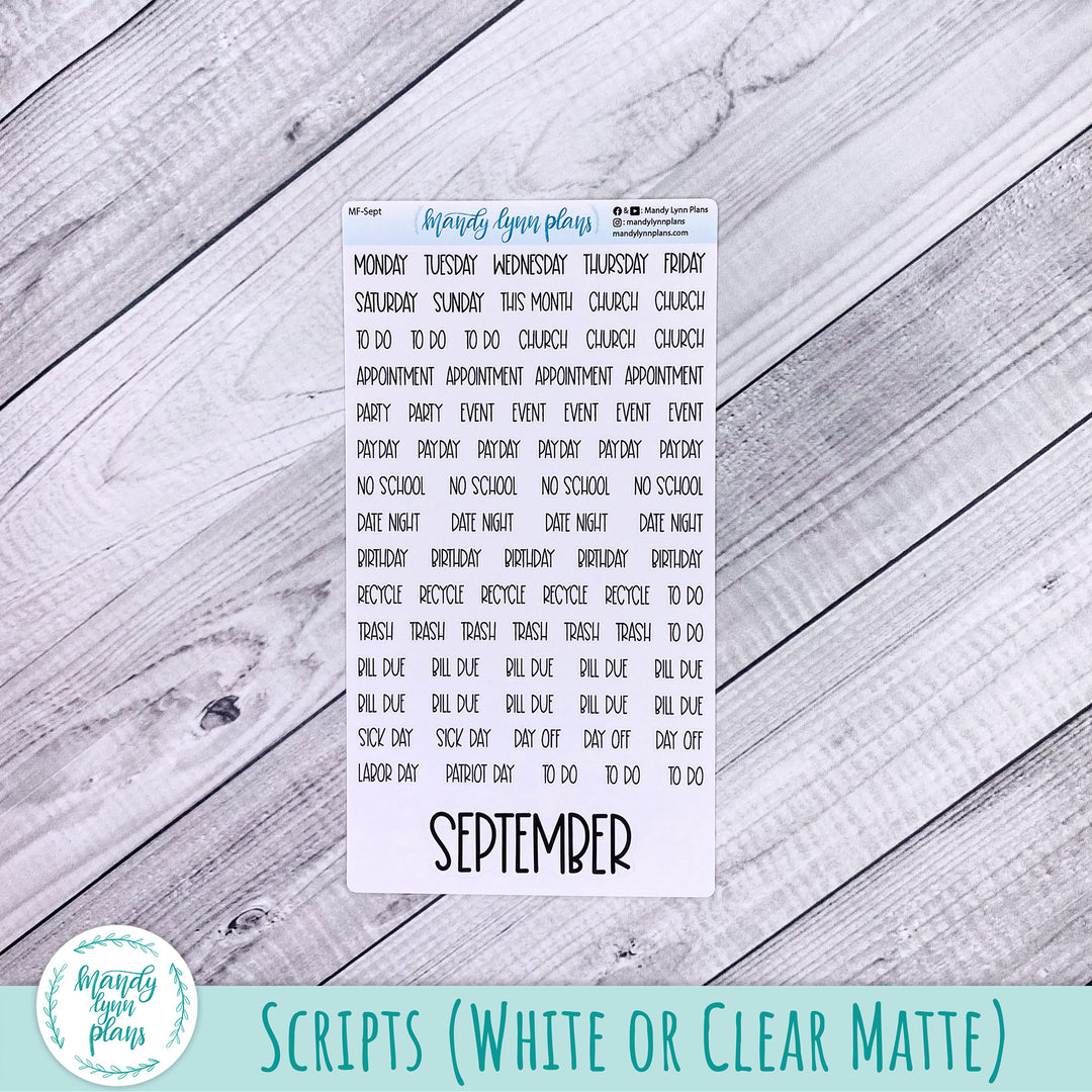 September 2026 or Any Month Monthly Kit || A5, B6, A6 Plans by Just Scribble || Fantasy Gardens || 376