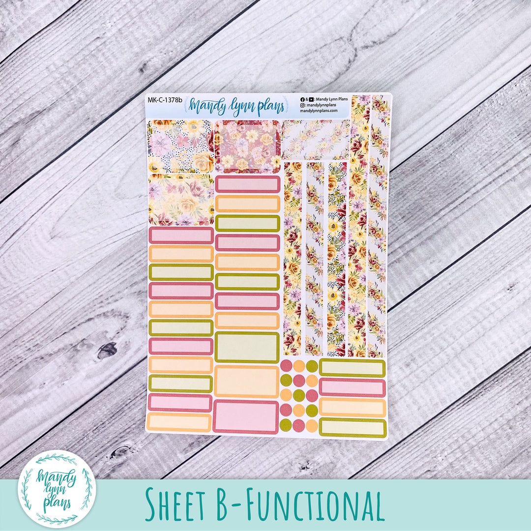 September 2026 or Any Month Monthly Kit || Hobonichi Cousin, Weeks, A6 || Marigold Dreams || 378