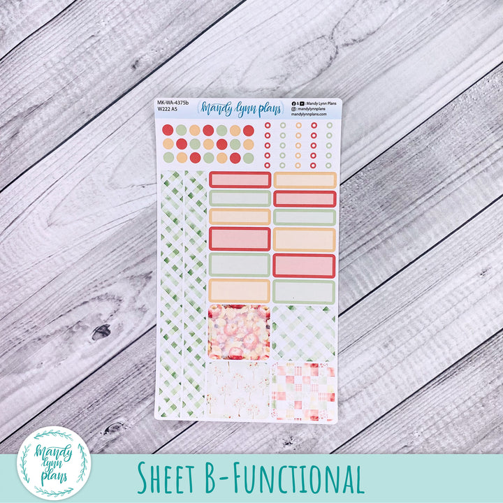September 2026 or Any Month Monthly Kit || Wonderland 222 A5, B6, A6 || Falling Apples || 375
