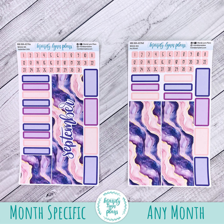 September 2026 or Any Month Monthly Kit || Wonderland 222 A5, B6, A6 || Fantasy Gardens || 376
