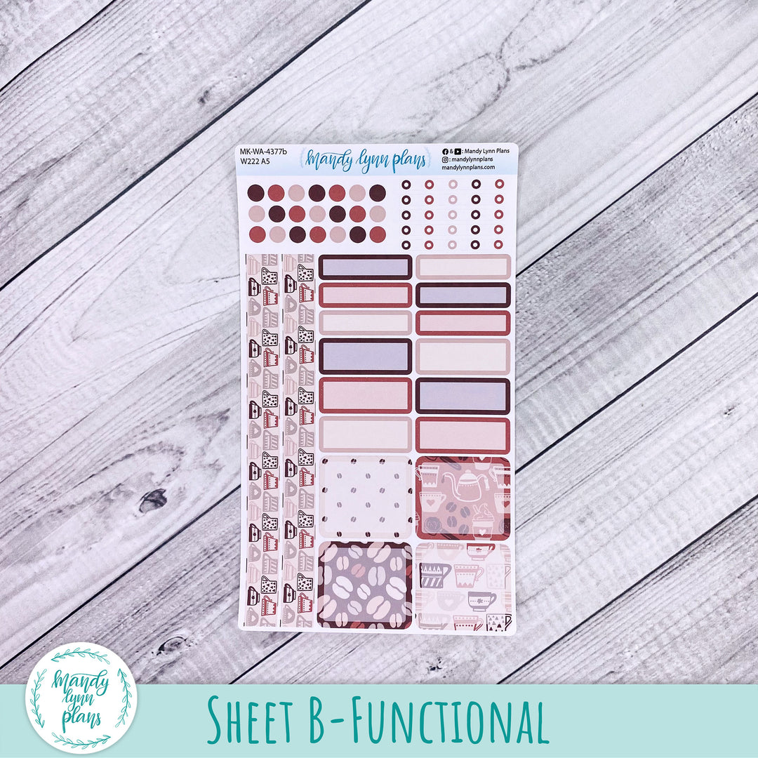 September 2026 or Any Month Monthly Kit || Wonderland 222 A5, B6, A6 || Coffee Lover || 377