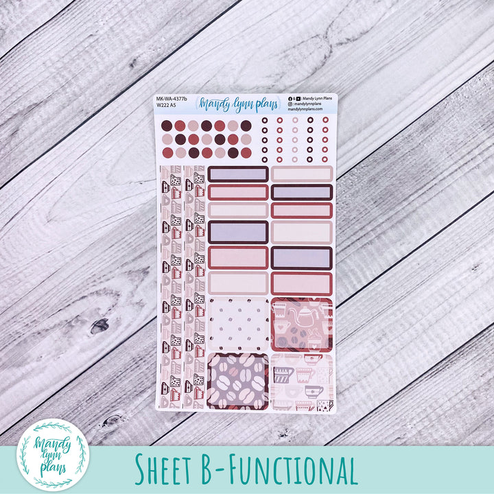 September 2026 or Any Month Monthly Kit || Wonderland 222 A5, B6, A6 || Coffee Lover || 377